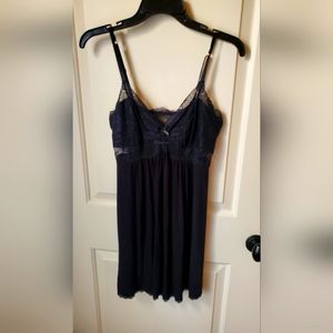 INC black lace chemise size S